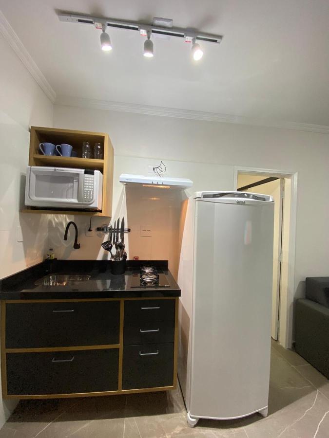 Flat - Acomoda Ate 4 Hospedes - Bairro Do Gonzaga - Santos Sp מראה חיצוני תמונה